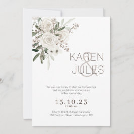 Romantische Hochzeitseinladung W-ROM-004 Einladung