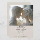 Romantische Hochzeitsfeier Einladung (Vorne/Hinten)