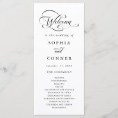 Romantische Hochzeitsfeier für klassische Kalligra Programm (Vorderseite)