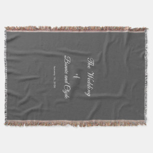 Romantische Hochzeitsfeier Kuscheldecke Decke