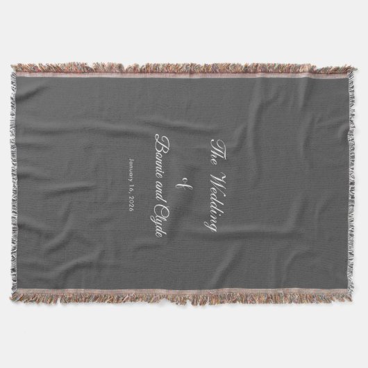 Romantische Hochzeitsfeier Kuscheldecke Decke (Vorderseite)