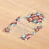 Romantische Hochzeitsfeiern Acryleinladungen (Ablage )