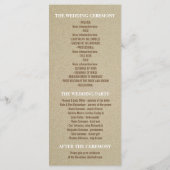 Romantische Hochzeitsfeiern am Strand mit Meerscha Programm (Rückseite)