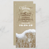 Romantische Hochzeitsfeiern am Strand mit Meerscha Programm (Vorne/Hinten)