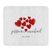 Romantische Hochzeitsgeschenke Schneidebrett (Vorderseite)