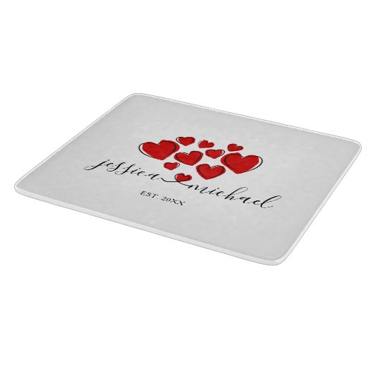 Romantische Hochzeitsgeschenke Schneidebrett (Ecke)