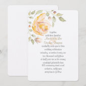 Romantische Hochzeitsinitiativen im Wasser der Flo Einladung (Vorne/Hinten)