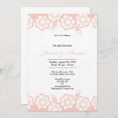 Romantische Hochzeitskarte Einladung (Vorne/Hinten)