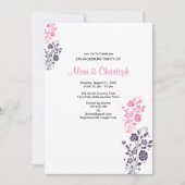 Romantische Hochzeitskarte Einladung (Vorderseite)