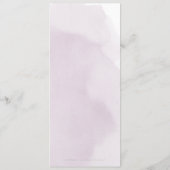 Romantische Hochzeitskarte für Pflaumenkalligrafie Menükarte (Rückseite)