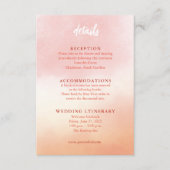 Romantische Hochzeitskarten für Wasserfarben Begleitkarte (Vorderseite)