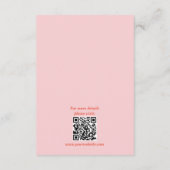 Romantische Hochzeitskarten für Wasserfarben Begleitkarte (Rückseite)