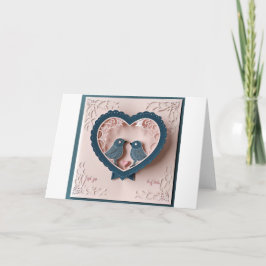 Romantische Hochzeitskarten zum Feiern von Liebe u Einladung