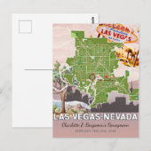 Romantische Hochzeitsreise Las Vegas Nevada Karte (Vorne/Hinten)