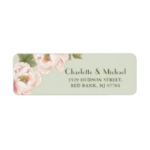 Romantische Hochzeitssaison & Blush Peony Rücksend