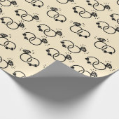 Romantische Hochzeitssender für Brautparty Geschenkpapier (Ecke)