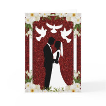Romantische Hochzeitssilhouette von Braut und Bräu