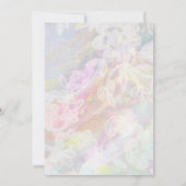 *~* Romantische Hochzeitsszenario Einladung (Rückseite)