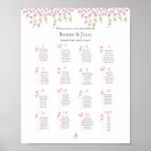 Romantische Hochzeitstabelle - Tische | Poster