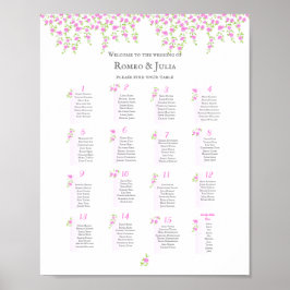 Romantische Hochzeitstabelle - Tische | Poster