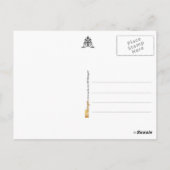 Romantische Hochzeitstorte Postkarte (Rückseite)