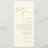 Romantische Hochzeitsumgebung Dankeschön Karte (Vorderseite)