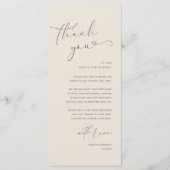 Romantische Hochzeitsumgebung Dankeschön Karte (Vorderseite)