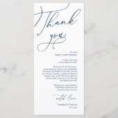 Romantische Hochzeitsumgebung Dankeschön Karte (Vorderseite)
