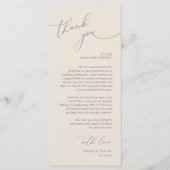 Romantische Hochzeitsumgebung Dankeschön Karte (Vorderseite)