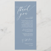 Romantische Hochzeitsumgebung Dankeschön Karte (Vorderseite)
