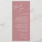 Romantische Hochzeitsumgebung Dankeschön Karte (Vorderseite)