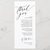 Romantische Hochzeitsumgebung Dankeschön Karte (Vorderseite)