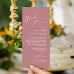 Romantische Hochzeitsumgebung Dankeschön Karte<br><div class="desc">Hochzeitsessen Platz Einstellung Dankeschön Karten in modernem romantischen Drehbuch,  staubige Rose rosa Thema. Teilen Sie die Liebe und zeigen Sie Ihre Wertschätzung für Ihre Gäste,  wenn sie sich an ihren Sitz setzen und lesen Sie diese personalisierte charmante Dankeschön setzen Karte. Es ist eine wunderbare Art,  Ihre Feier zu starten!</div>