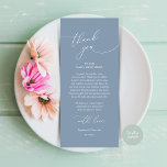 Romantische Hochzeitsumgebung Dankeschön Karte<br><div class="desc">Die perfekte Touch für Ihren Hochzeitsempfang - unsere elegante Hochzeitskarte mit dem Kartentitel "Danke"! Diese Karten sind so konzipiert, dass Sie jeden Gast an Ihrem besonderen Tag herzlich willkommen heißen. Sie sind der ideale Weg, um Ihren Tischen eine persönliche Touch hinzuzufügen. Diese Orts-Einstellungskarten sind einfach zu bedienen - einfach eine...</div>