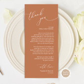 Romantische Hochzeitsumgebung Dankeschön Karte