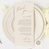 Romantische Hochzeitsumgebung Dankeschön Karte