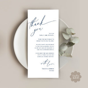 Romantische Hochzeitsumgebung Dankeschön Karte