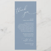 Romantische Hochzeitsumgebung Dankeschön Karte (Vorderseite)