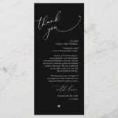 Romantische Hochzeitsumgebung Dankeschön Karte (Vorderseite)