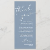 Romantische Hochzeitsumgebung Dankeschön Karte (Vorderseite)