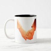 "Romantische Holding Hands Illustration Tasse - Li (Links)
