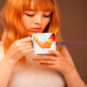 "Romantische Holding Hands Illustration Tasse - Li