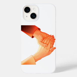 "Romantische Holding Hands Illustration Tasse - Li Case-Mate iPhone 14 Hülle