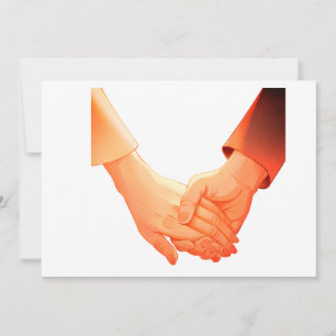 "Romantische Holding Hands Illustration Tasse - Li Einladung