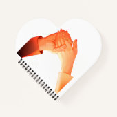 "Romantische Holding Hands Illustration Tasse - Li Notizblock (Vorderseite)