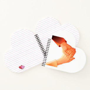 "Romantische Holding Hands Illustration Tasse - Li Notizblock