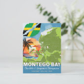 Romantische Honeymoon Montego Bay Jamaica Karte (Stehend Vorderseite)