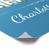 Romantische Honeymoon New Providence Bahamas Map Poster (Ecke)