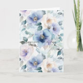 Romantische Hübsche Lavendel Blume Liebe Hochzeit Karte (Vorderseite)