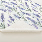 Romantische Hübsche Lavendel-Blume Sherpadecke (3/4)